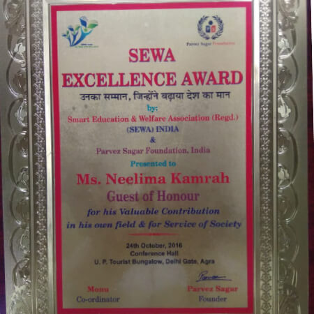 Sewa Excellence Award
