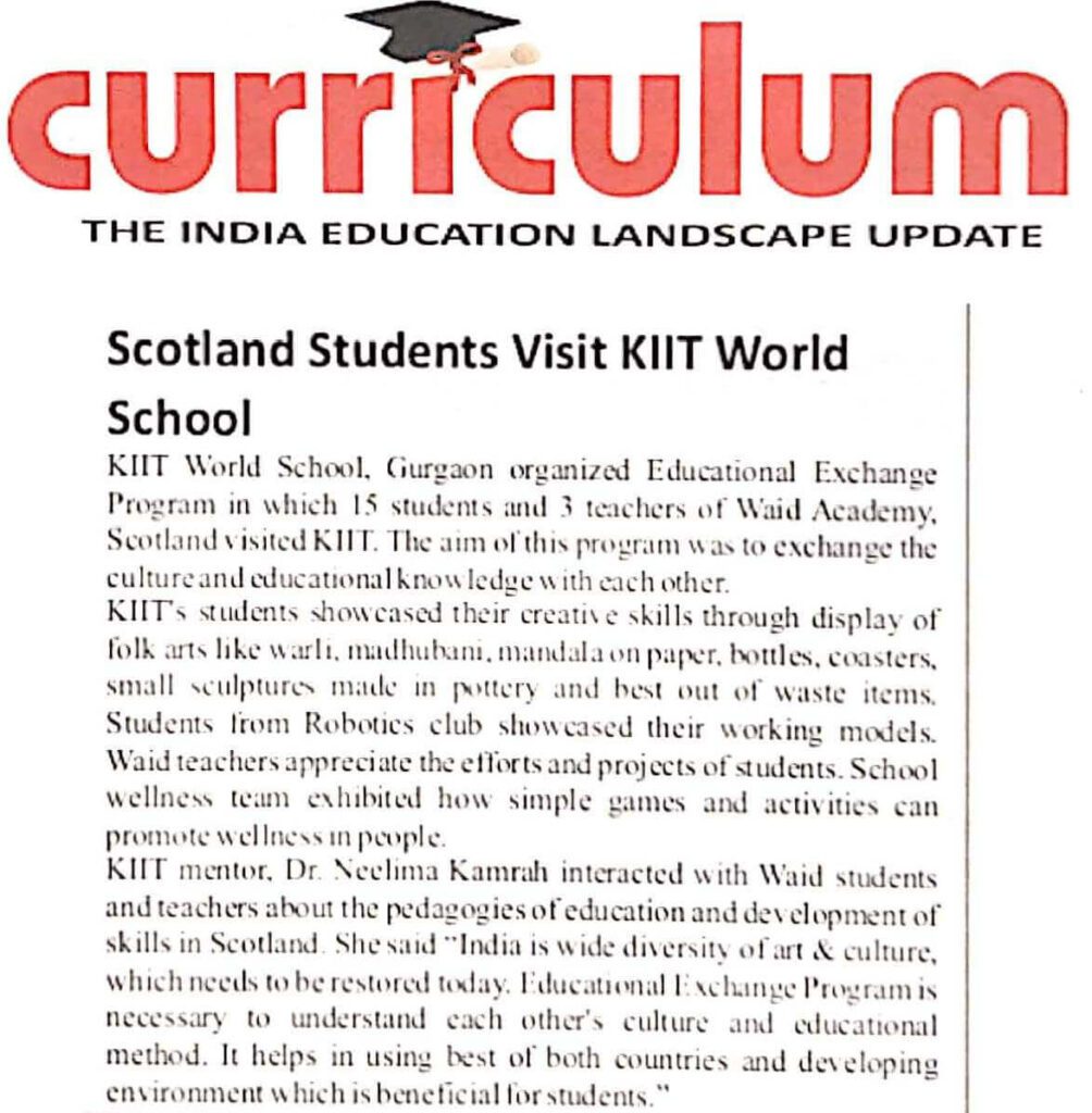 Scotland student visit at KIIT